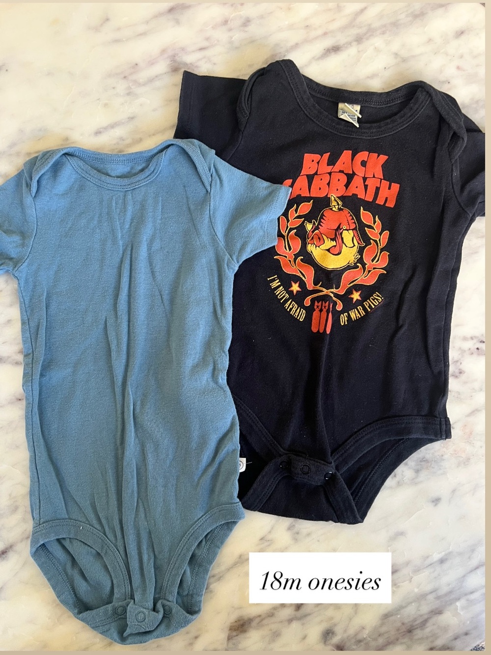 Black Sabbath Graphic Baby Onesie + Kids Bundle 18m